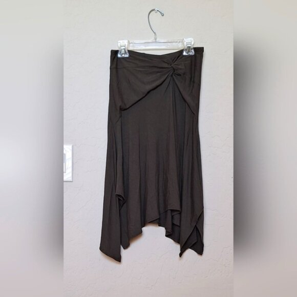Y2K Jersey knit handkerchief midi skirt nomad boho hippie witchy fairy grunge - Picture 1 of 7